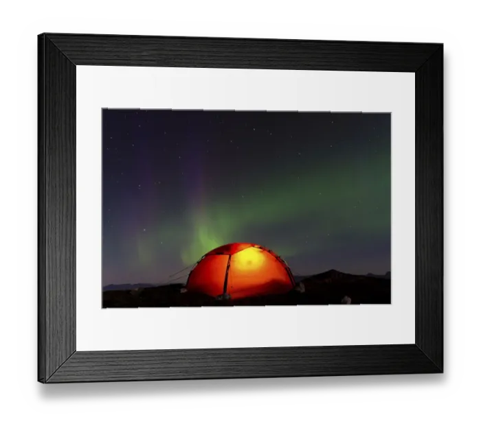 Framed Print : Tent in mountain landscape, Sarek National Park Framed Print : Tent in mountain landscape, Sarek National Park