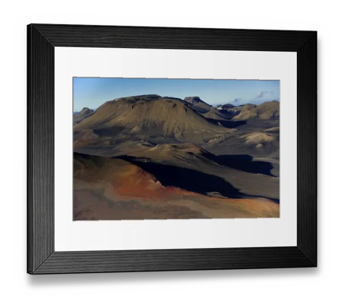 Framed Print : Aerial view, volcanic landscape near Landmannalaugar
