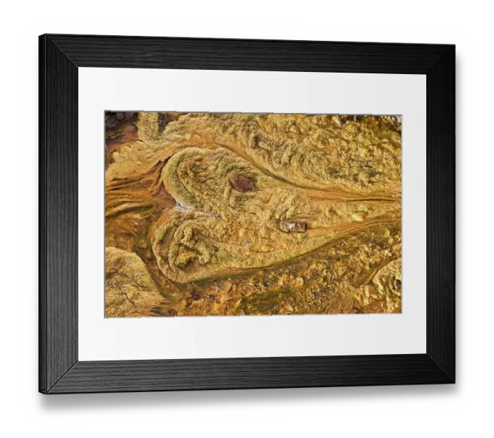 Framed Print : Detail of structures formed by coloured minerals Framed Print : Detail of structures formed by coloured minerals