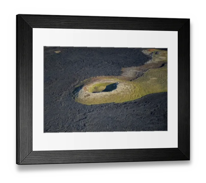 Framed Print : Aerial view, lava fields of the Krafla volcano Framed Print : Aerial view, lava fields of the Krafla volcano