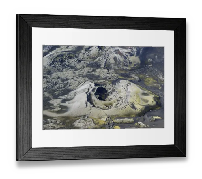 Framed Print : Aerial view, Laki craters, Laki or Lakagigar vulcanic fissure Framed Print : Aerial view, Laki craters, Laki or Lakagigar vulcanic fissure