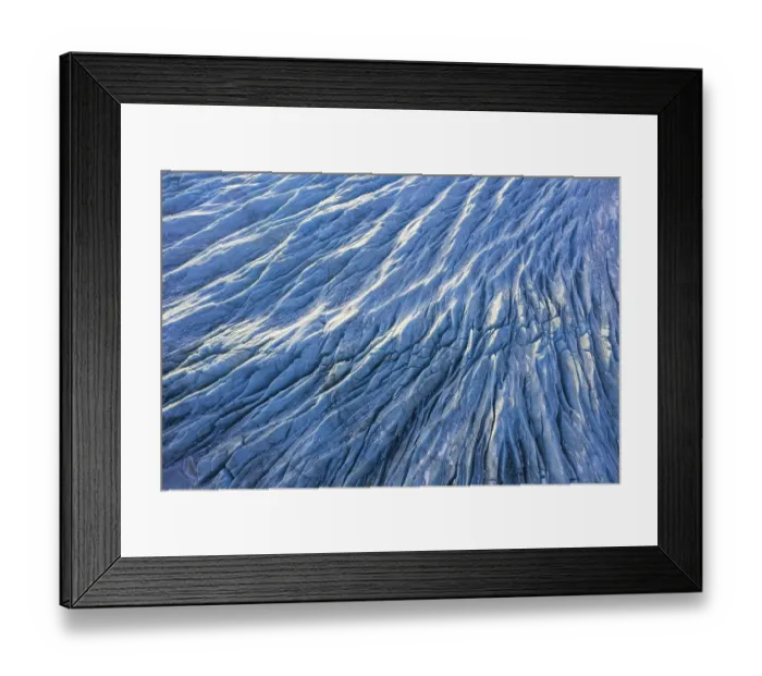 Framed Print : Aerial view over ice tongue Falljoekull in winter Framed Print : Aerial view over ice tongue Falljoekull in winter