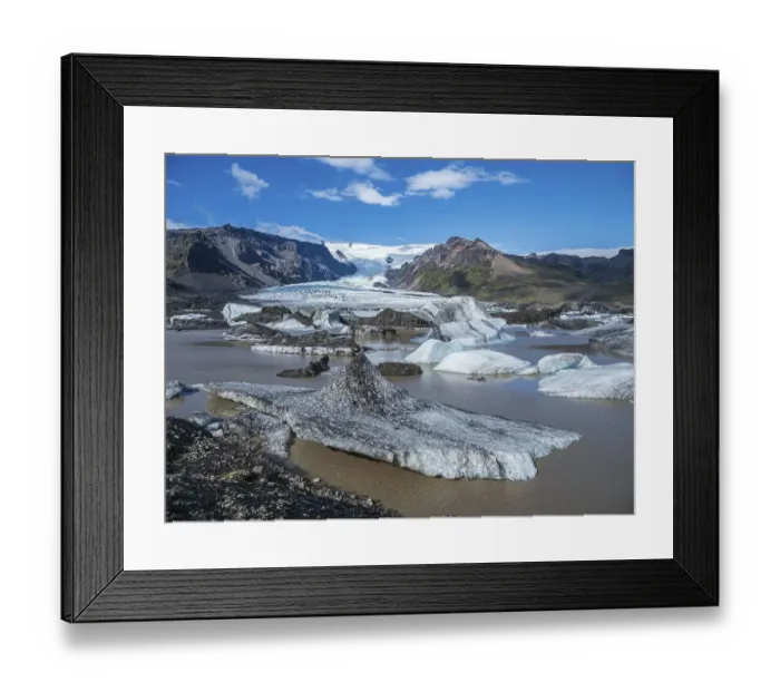 Framed Print : Glacier tongue of the Oeraefajoekull