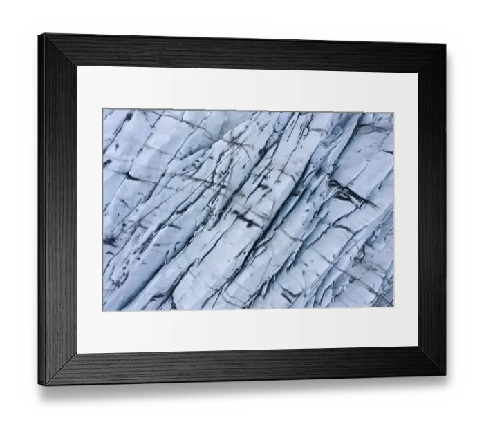 Framed Print : Glacier ice, glacier from above, Iceland, Europe Framed Print : Glacier ice, glacier from above, Iceland, Europe