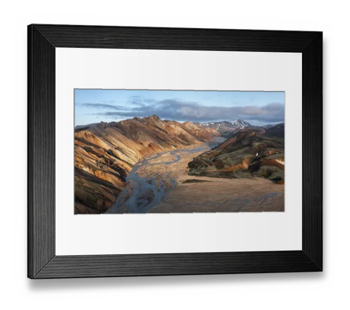 Framed Print : Aerial view, Landscape panorama