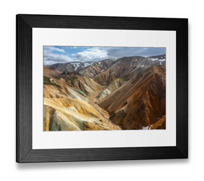 Framed Print : Aerial view, Landscape panorama