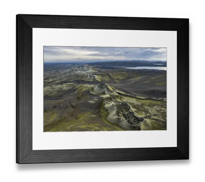 Framed Print : Aerial view, Laki crater, Laki crater series Framed Print : Aerial view, Laki crater, Laki crater series