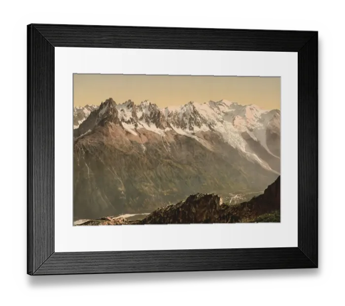 Framed Print : The Chamonix Valley from the Aiguille du Floria Framed Print : The Chamonix Valley from the Aiguille du Floria