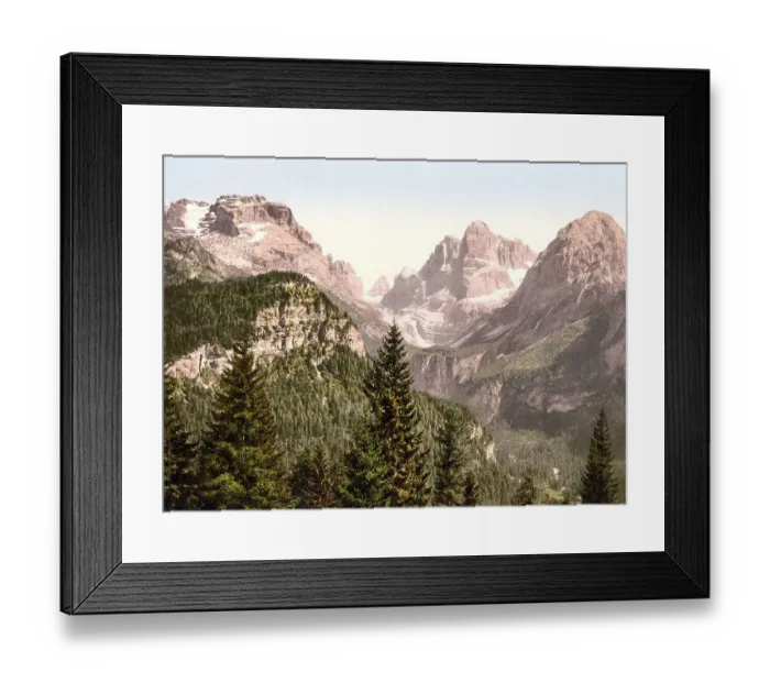 Framed Print : The Brenta Group, seen from the Archduke Framed Print : The Brenta Group, seen from the Archduke
