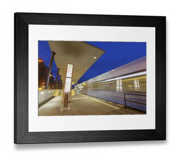 Framed Print : Tram Tramway Local transport at the main station in Berlin Framed Print : Tram Tramway Local transport at the main station in Berlin