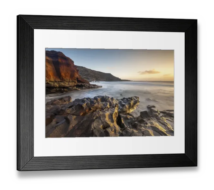 Framed Print : Evening atmosphere, coast near El Golfo