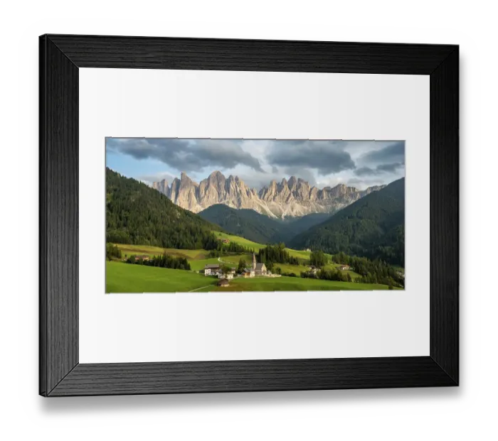 Framed Print : Church St. Magdalena, Villnoesstal Framed Print : Church St. Magdalena, Villnoesstal