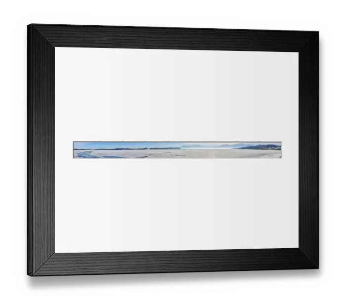 Framed Print : Winter landscape, panorama, snow