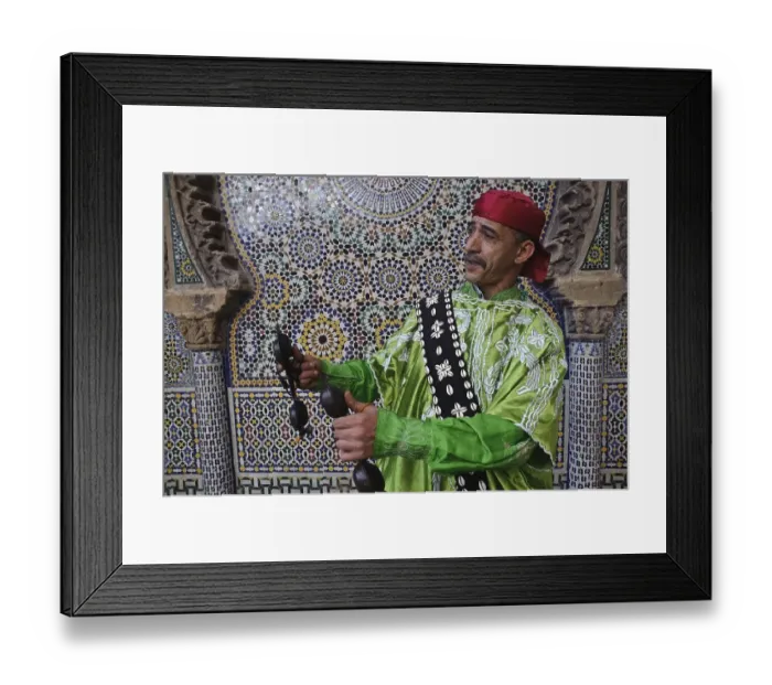 Framed Print : Sufi mystic, gnaoua, Rabat, Morocco, Africa