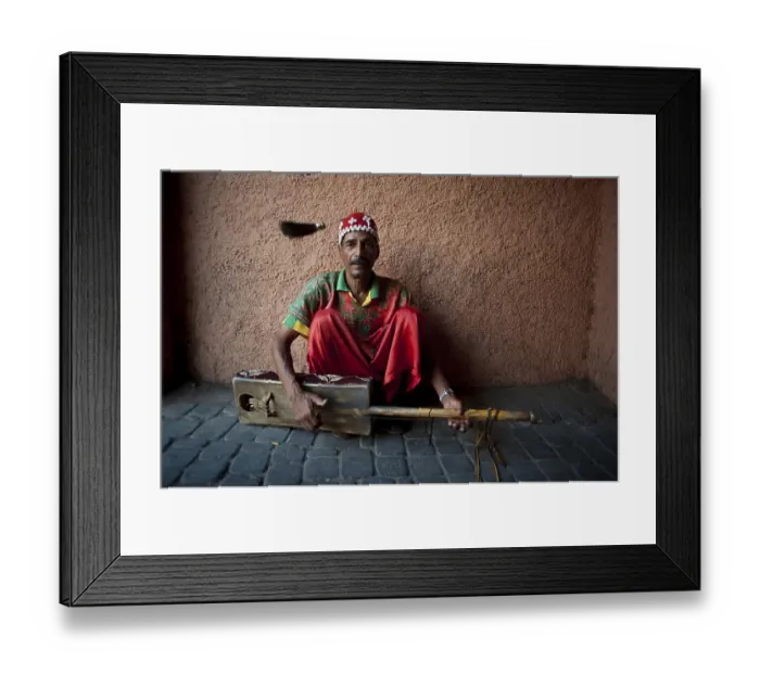 Framed Print : Muslim mystic, gnaoua, Marrakesh, Morocco, Africa