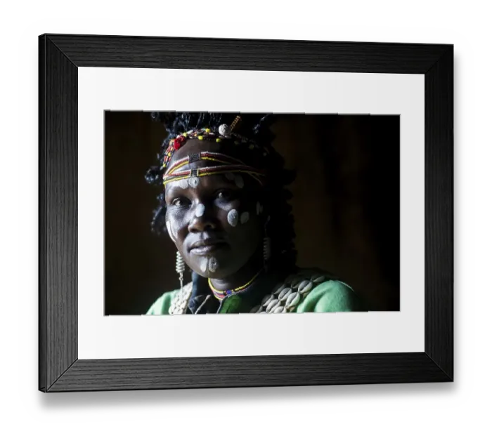 Framed Print : Portrait of a woman from the Marakwet tribe