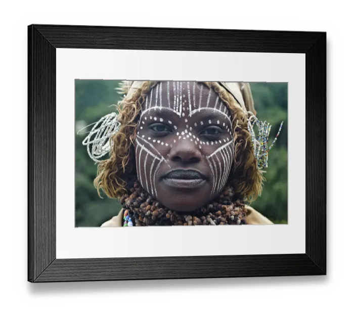 Framed Print : Portrait of a young woman from the Kikuyu tribe
