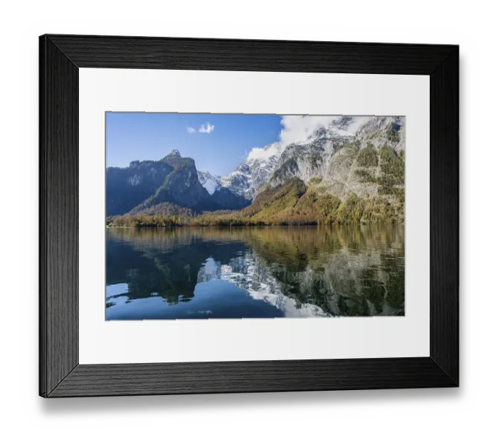 Framed Print : Koenigssee with Watzmann massif Framed Print : Koenigssee with Watzmann massif