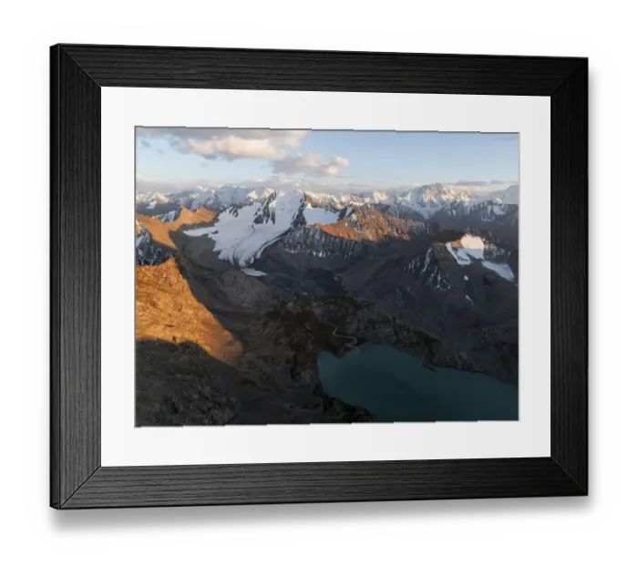 Framed Print : Evening mood, mountain panorama Framed Print : Evening mood, mountain panorama