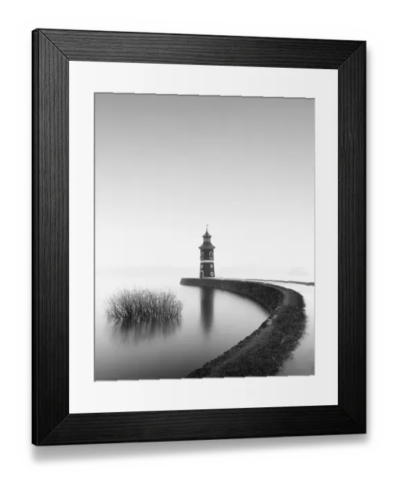 Framed Print : View of the lighthouse at the Lower Grossteich Baernsdorf near Moritzburg near Dresden