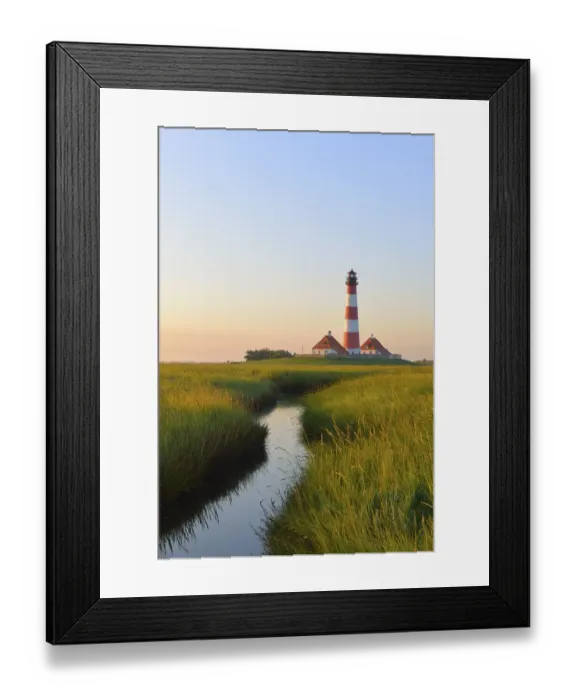 Framed Print : Westerheversand Lighthouse, Westerhever Framed Print : Westerheversand Lighthouse, Westerhever