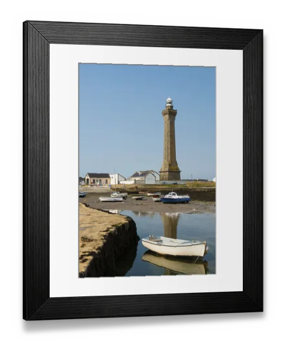 Framed Print : Lighthouses on the coast, Phare d'Eckmuehl Framed Print : Lighthouses on the coast, Phare d'Eckmuehl