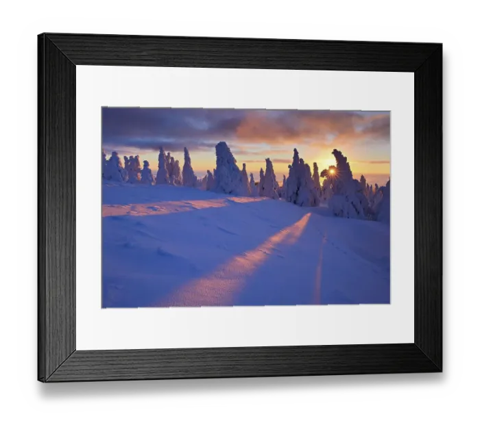 Framed Print : Sunrise on the Brocken, winter Framed Print : Sunrise on the Brocken, winter