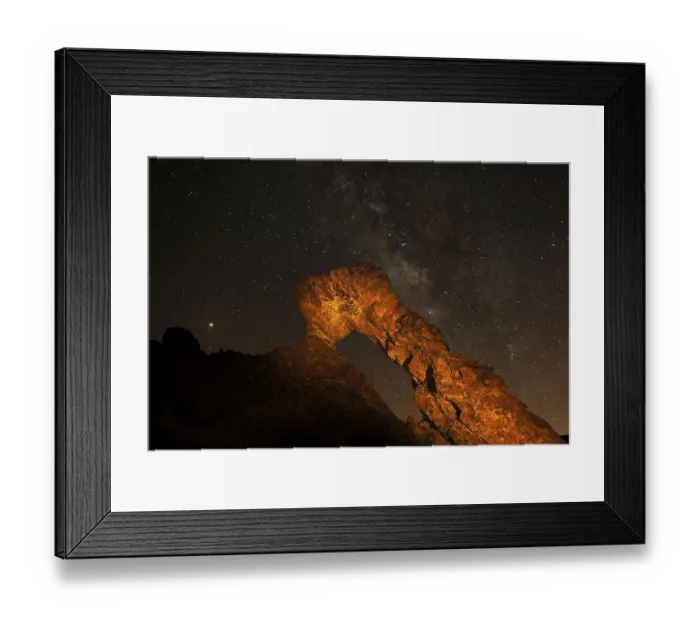 Framed Print : Lighted Zapato de La Reina, The Queen's Shoe with Starry Sky Framed Print : Lighted Zapato de La Reina, The Queen's Shoe with Starry Sky
