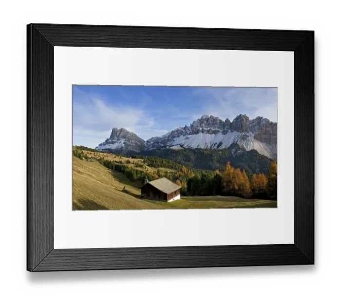 Framed Print : Mt Peitlerkofel or Sas de Puetia