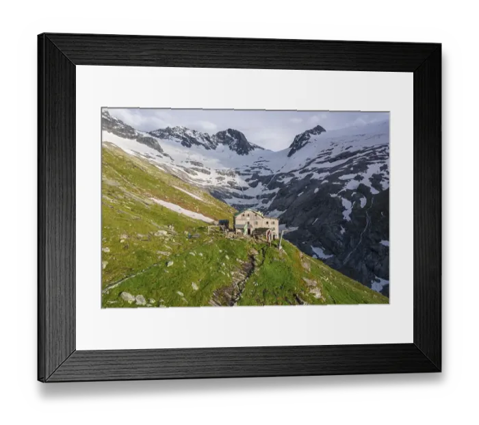 Framed Print : Aerial view, Greizer Huette, Berliner Hoehenweg