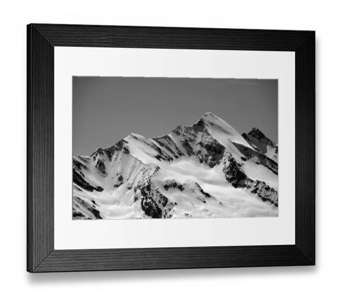 Framed Print : The Roethspitze with its elegant north-east ridge in spring