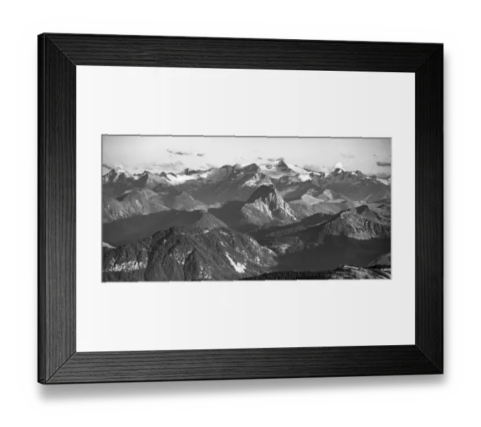 Framed Print : Black and white, view of Grossvenediger and Venedigergruppe in the Hohe Tauern Framed Print : Black and white, view of Grossvenediger and Venedigergruppe in the Hohe Tauern