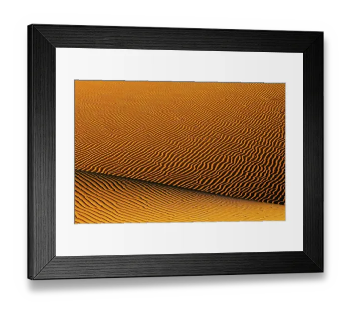 Framed Print : Sand-structures in Erg Murzuk desert Sahara