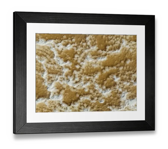 Framed Print : Saline deposits at the Bonanza salt works near Sanlucar de Barrameda
