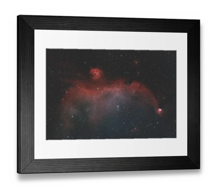 Framed Print : IC2177, NGC2235, NGC2327, Seagull Nebula