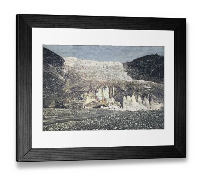 Framed Print : The Rhone Glacier, Rhonegletscher