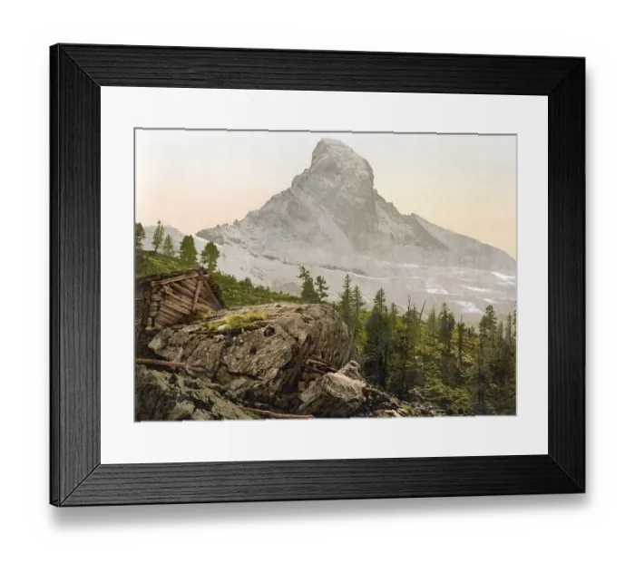 Framed Print : Obere Staffelalp, with Matterhorn