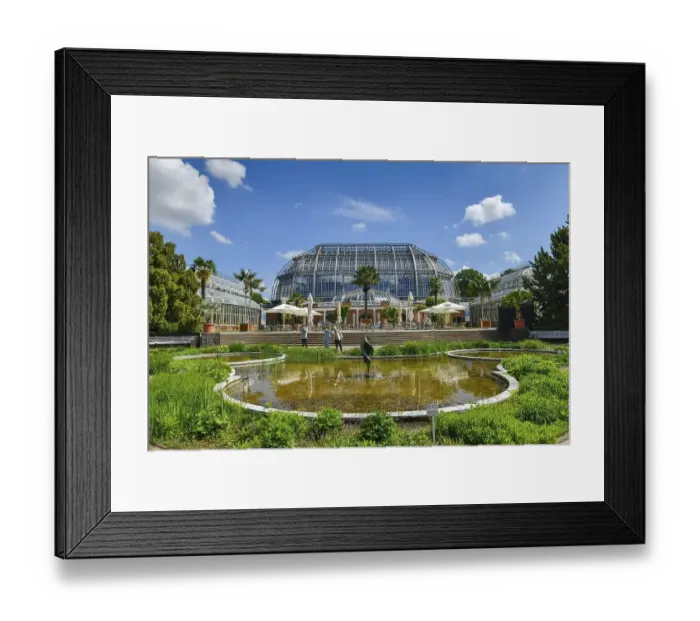 Framed Print : Large Tropical House, Botanical Garden