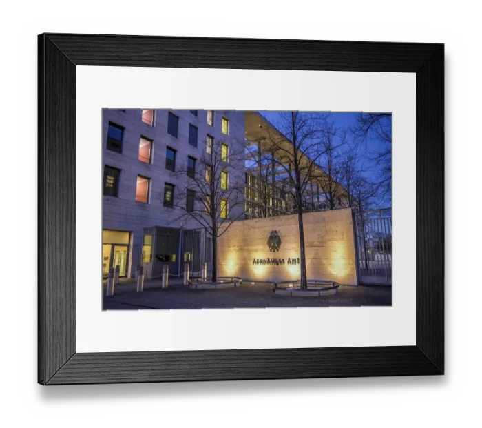 Framed Print : Federal Foreign Office, Kurstrasse