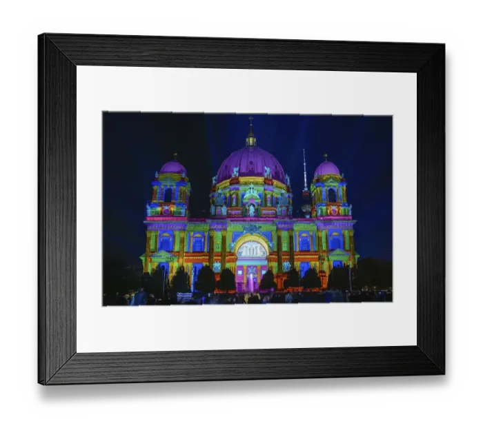 Framed Print : Festival of Lights, Berlin Cathedral Framed Print : Festival of Lights, Berlin Cathedral