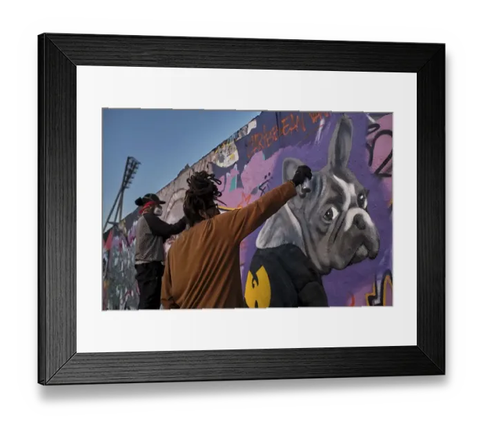 Framed Print : Germany, Berlin, 30.10.2022, graffiti wall in Mauerpark Framed Print : Germany, Berlin, 30.10.2022, graffiti wall in Mauerpark