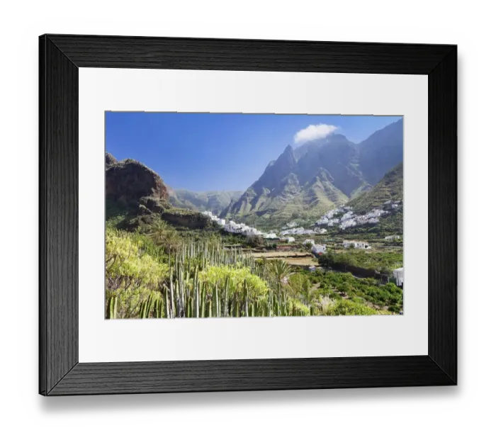 Framed Print : Valley of Agaete, Valle de Agaete