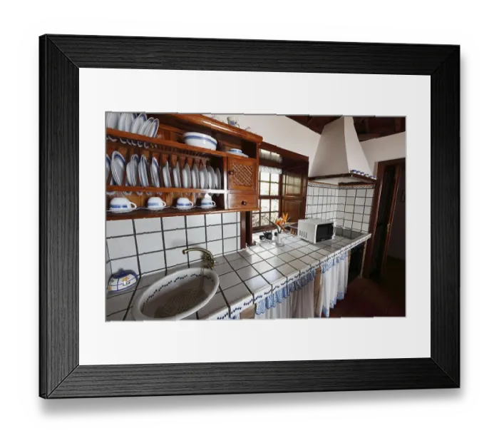 Framed Print : Kitchen in Casa rural, Finca, Casa Tomasin in Puntallana