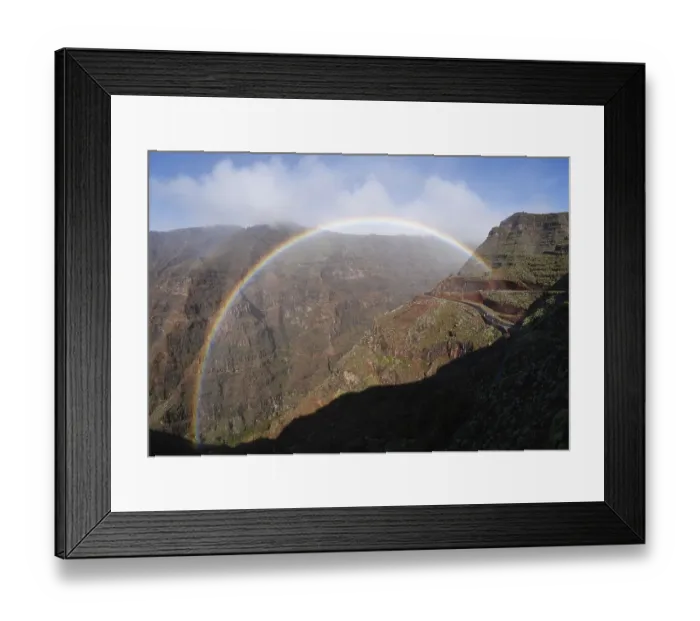 Framed Print : Rainbow, Valle Gran Rey, La Gomera