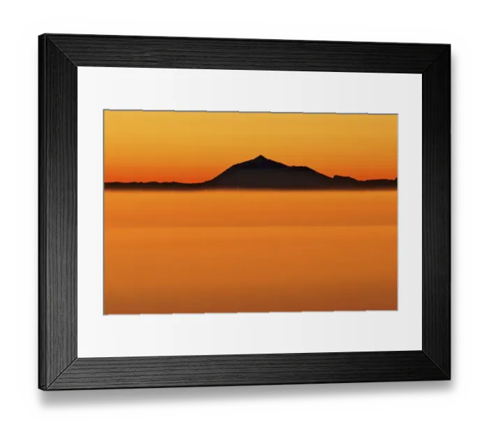 Framed Print : Mount Pico de Teide on Tenerife seen from La Palma