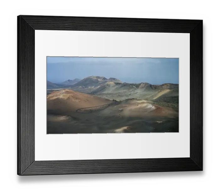 Framed Print : Volcanic landscape, Montanas del Fuego