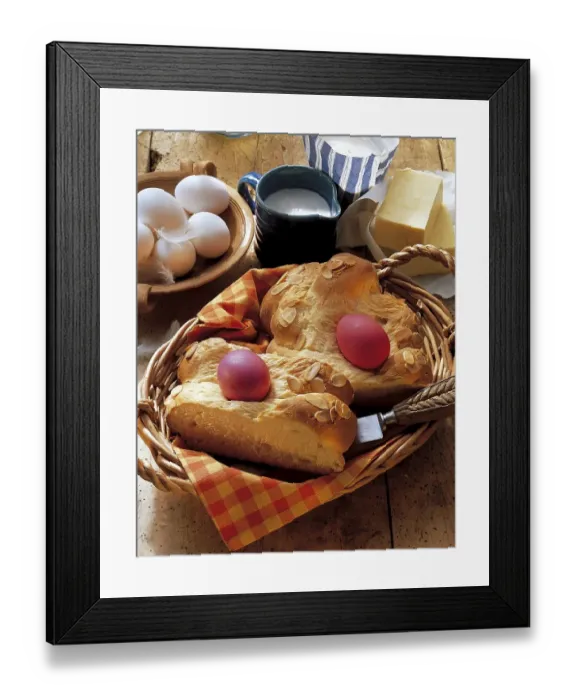 Framed Print : Greek Easter bread, Greece, Europe Framed Print : Greek Easter bread, Greece, Europe