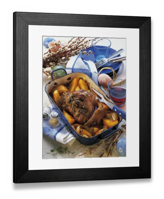 Framed Print : Easter lamb, Greek style, Greece, Europe Framed Print : Easter lamb, Greek style, Greece, Europe