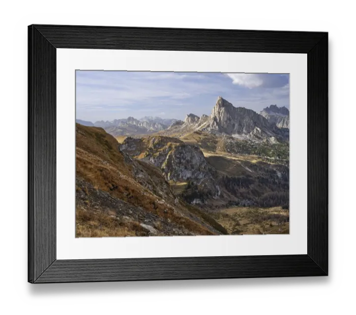 Framed Print : View of the surrounding mountains