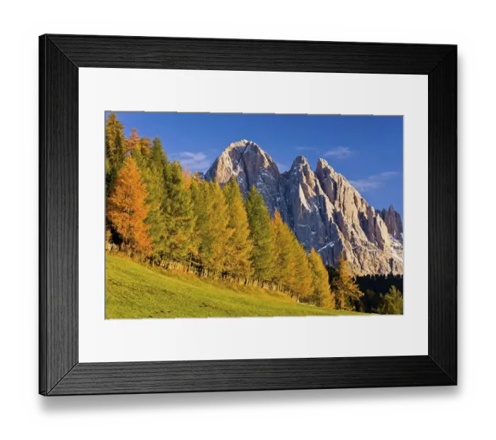 Framed Print : Villnoesstal or Val di Funes valley Framed Print : Villnoesstal or Val di Funes valley